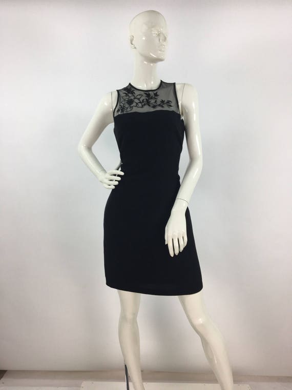 1980s black cocktail dress - image 5