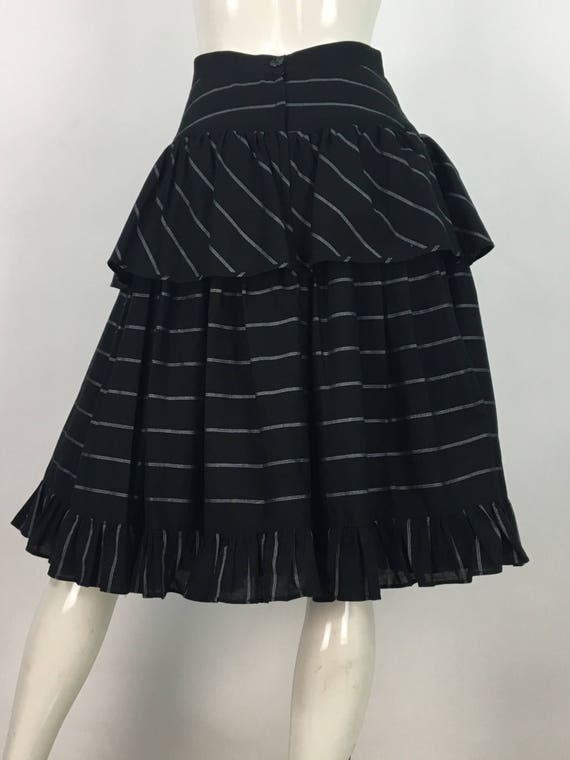 80s Simon Chang Midi Skirt vintage Crinoline Swing Skirt Etsy