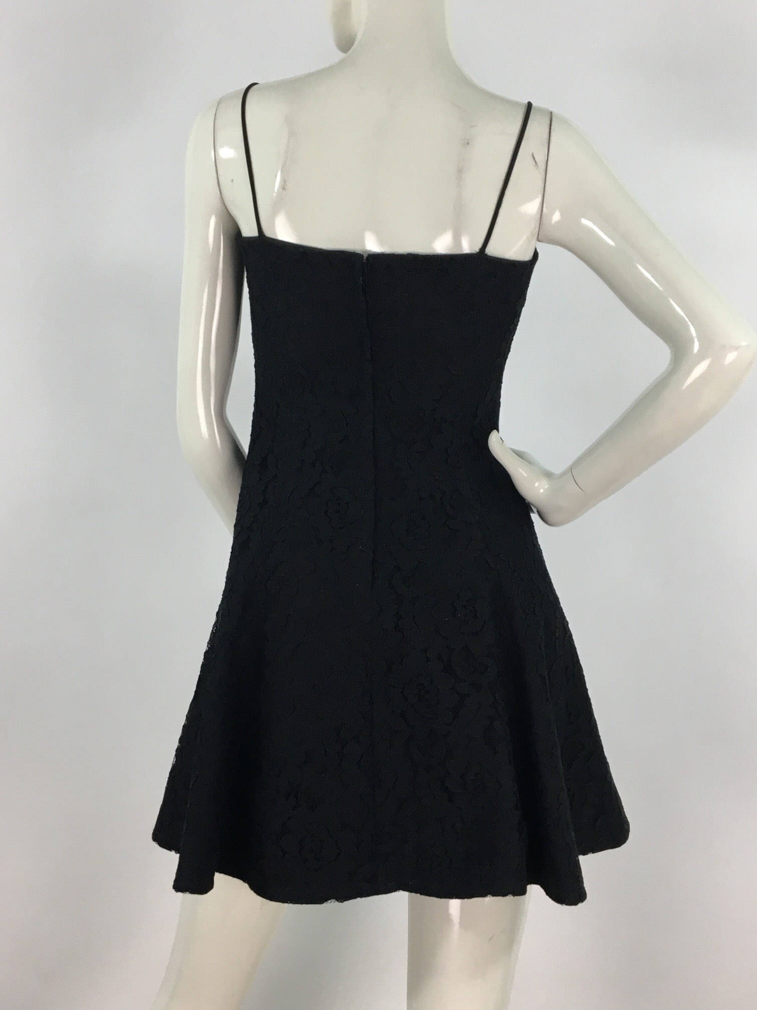 Vintage Le Chateau Black Lace Dress/black Lace Skater - Etsy Canada