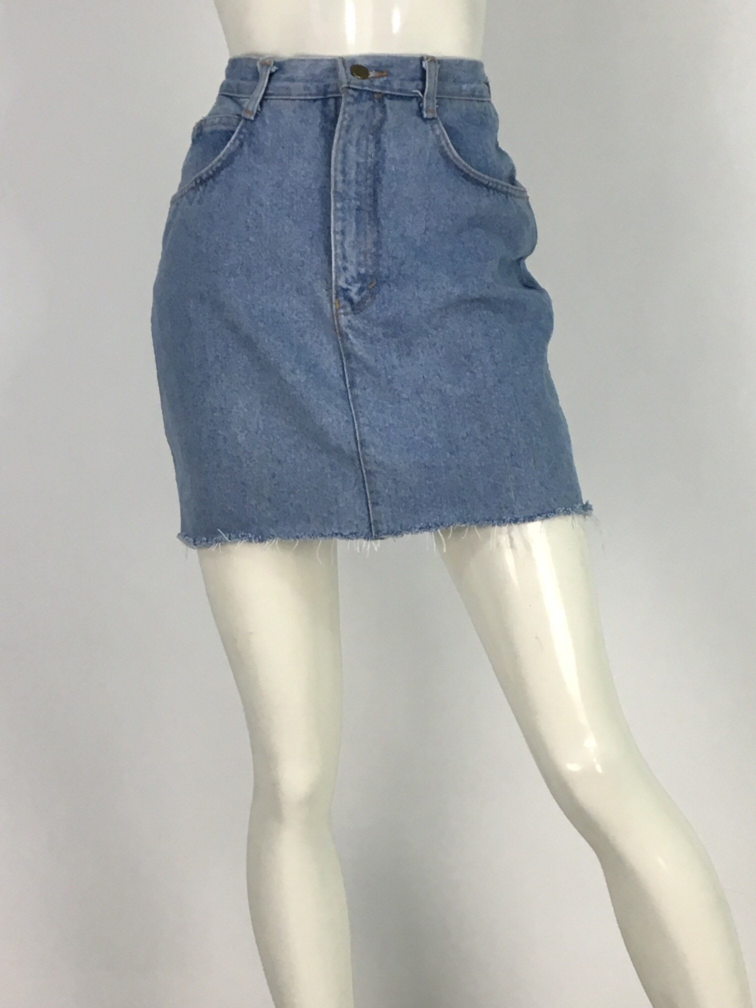 80s Jean Skirt/1980s Denim Skirt/vintage Jean Skirt/90s Jean - Etsy