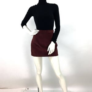 80s suede mini skirt/vintage mini skirt image 4