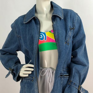 90s denim jacket/vintage denim jacket/jean jacket image 3