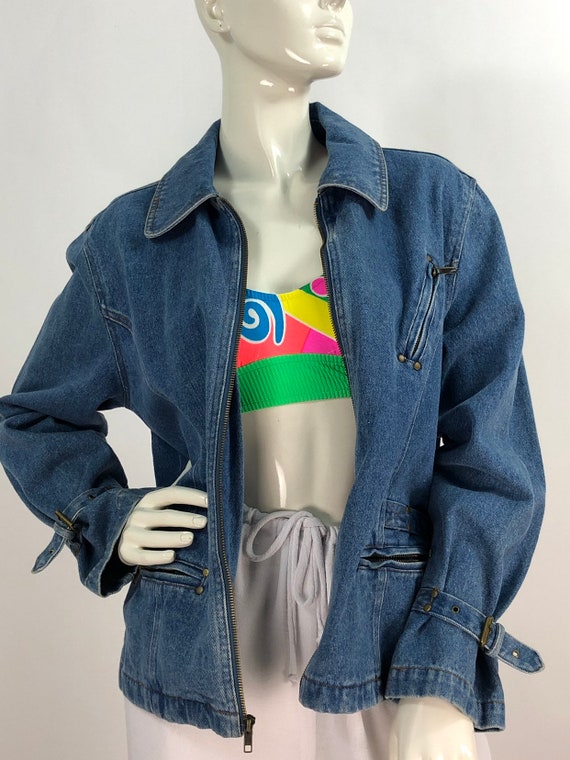 90s denim jacket/vintage denim jacket/jean jacket - image 3