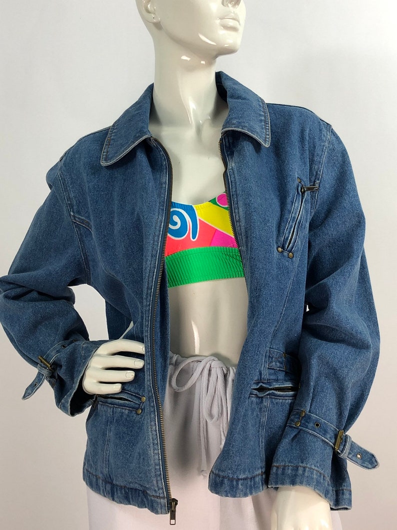 90s denim jacket/vintage denim jacket/jean jacket image 3