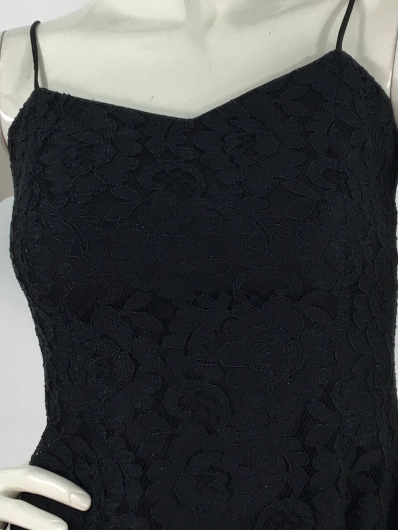 le chateau black lace dress