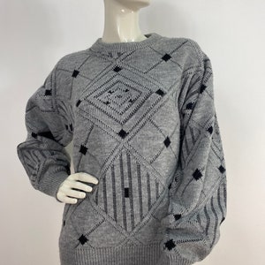 80s sweater, pullover knit sweater