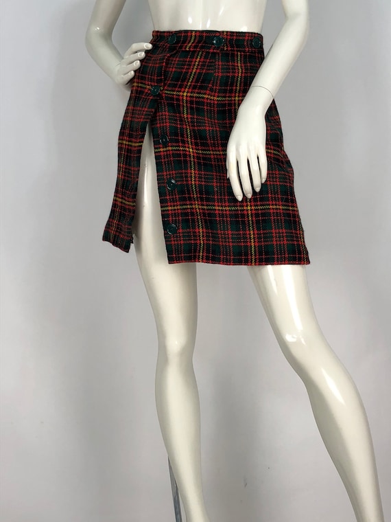 plaid skirt mini