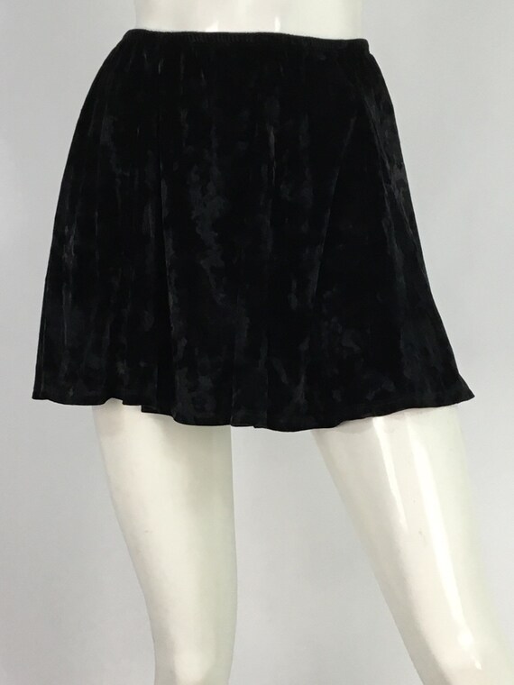 90s John Galt skirt/John Galt mini skirt/black vel