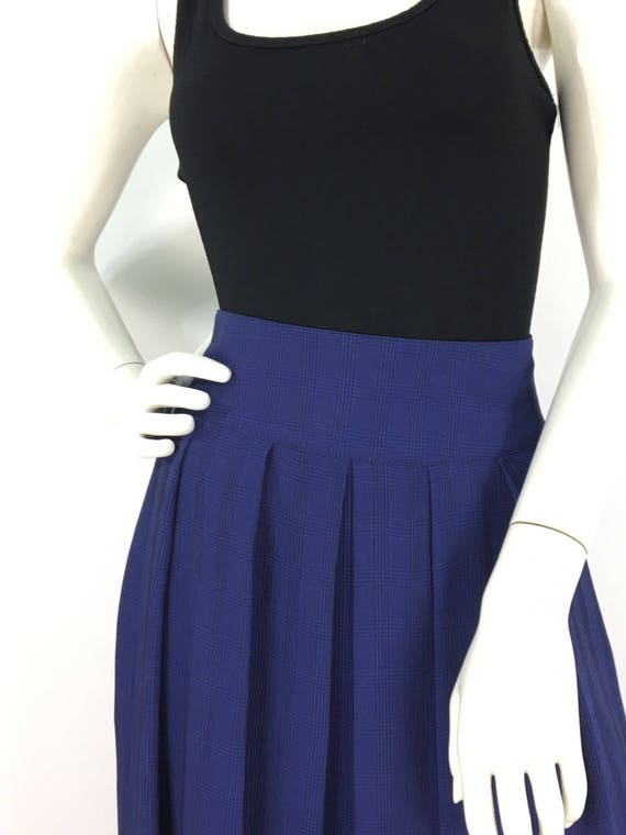 Navy Blue Denim Maxi Pleated Skirt 5688 Navy Blue Denim Maxi Pleated Skirt 5688