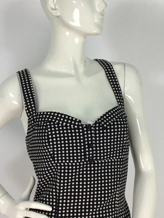 90s polka dot mini dress/1990s polka dot dress/vi… - image 2