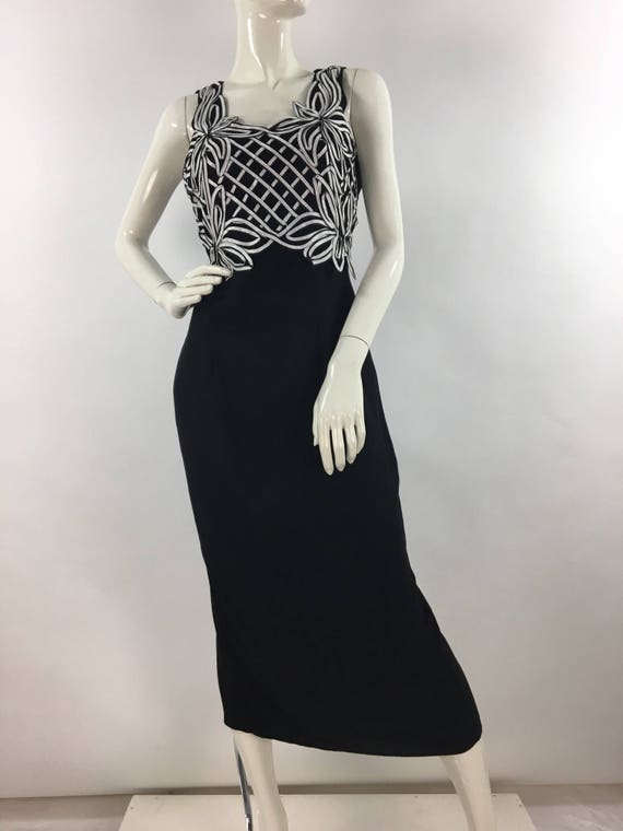 Vintage evening dress/1980s dress/vintage dress - image 1