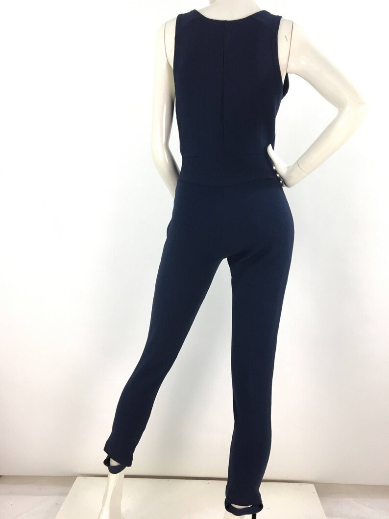 Vintage Navy Bodysuit/navy Bodysuit Stirrups/stirrup Vintage Etsy