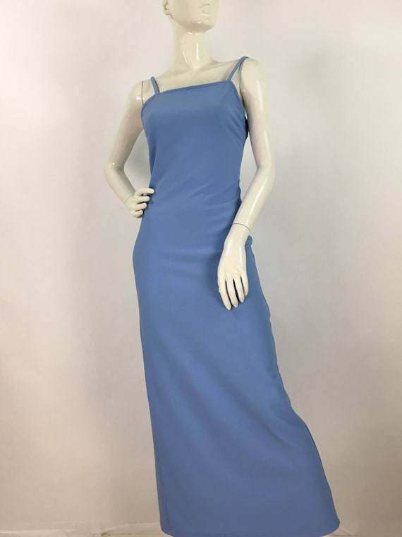 sky blue vintage dress