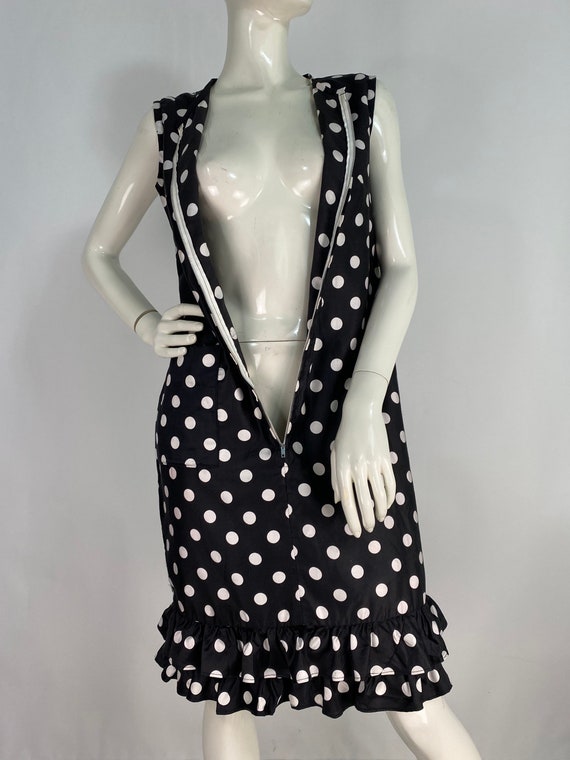 1950s polka dot dress/polka dot dress/1950s house… - image 4