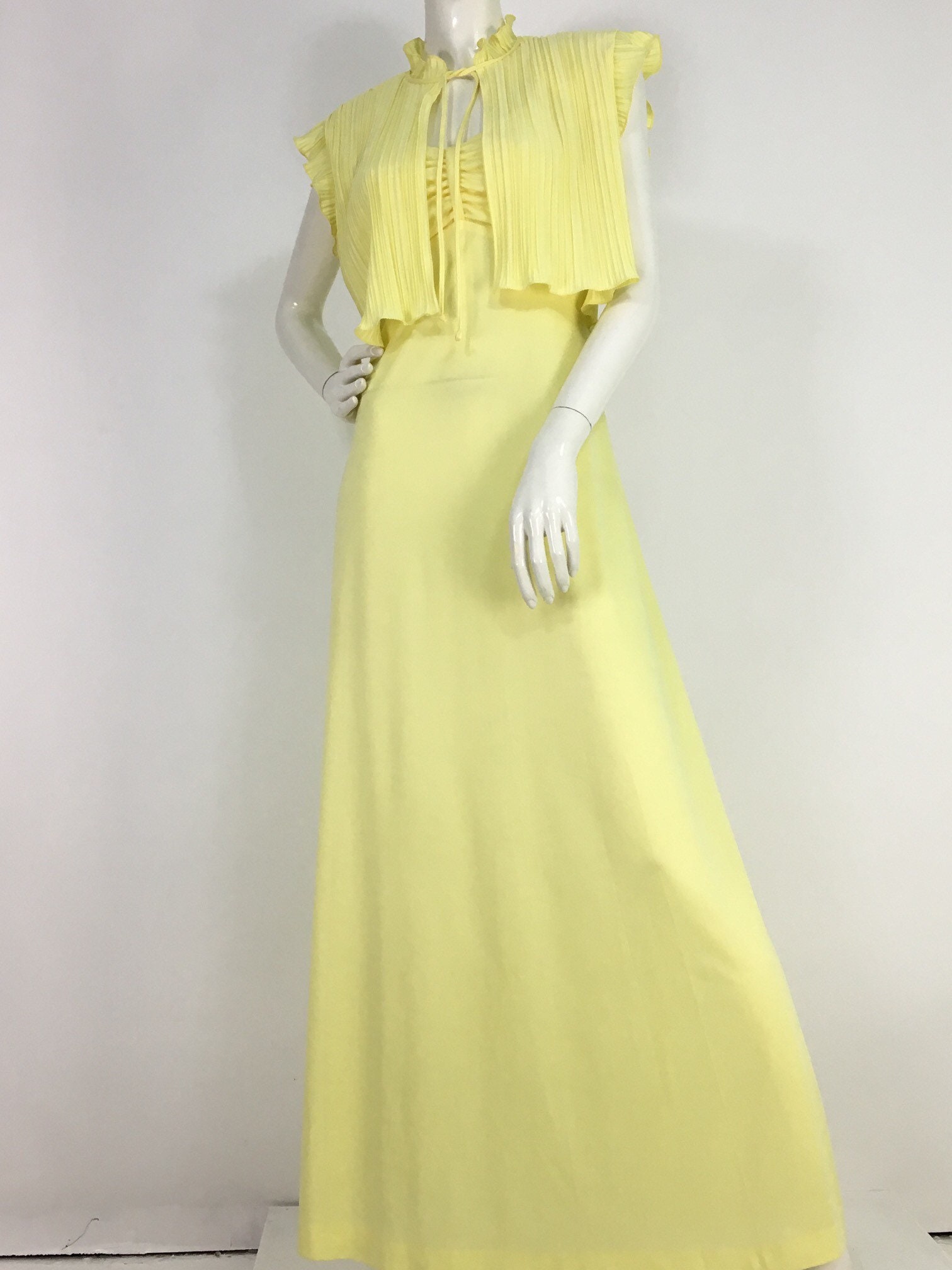 1950s the House of Nu-mode Toronto Canada/yellow Maxi/50s Maxi | Etsy ...