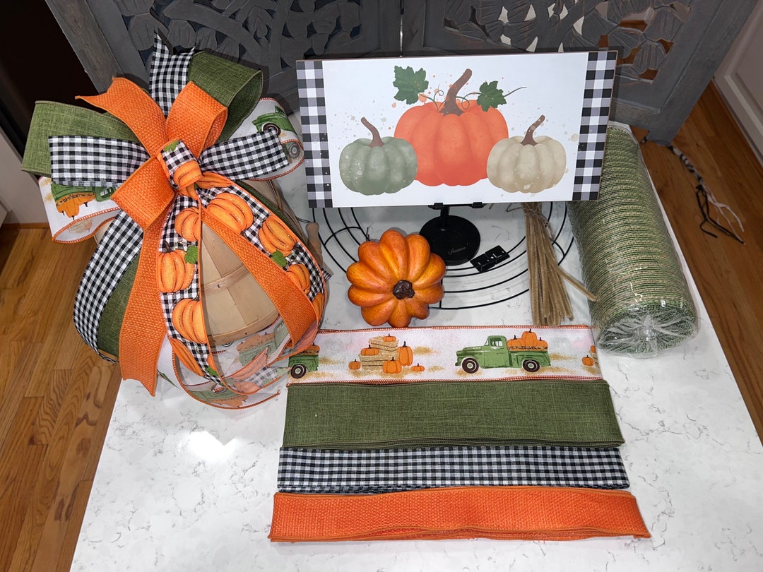 Fall Wreath Kit Fall Wreath Supplies DIY Wreath Kit Fall Etsy