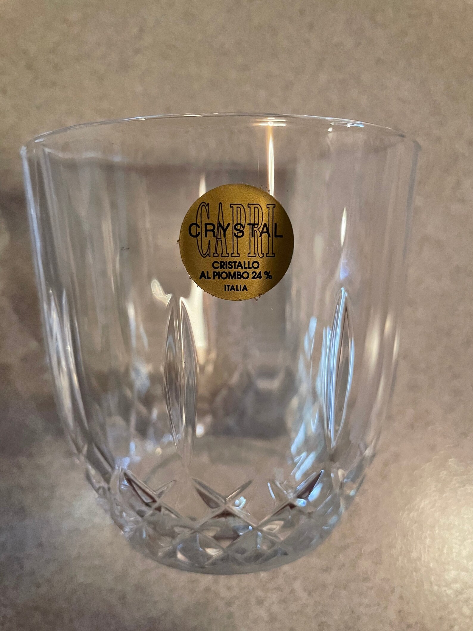 Vintage Concerto Capri Crystal Tumblers Etsy España