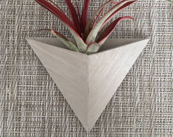 1 Geometric Succulent Triangle Planter | Planter for Succulent Plants indoors succulent planter, Window Succulent Wood Flower Box