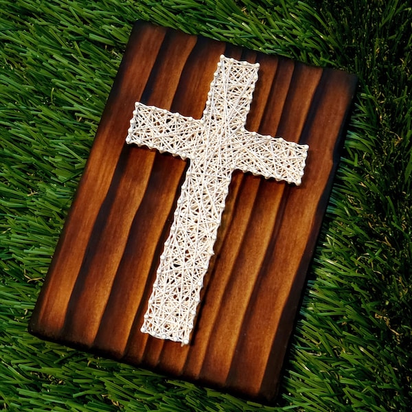 Cross String Art Etsy