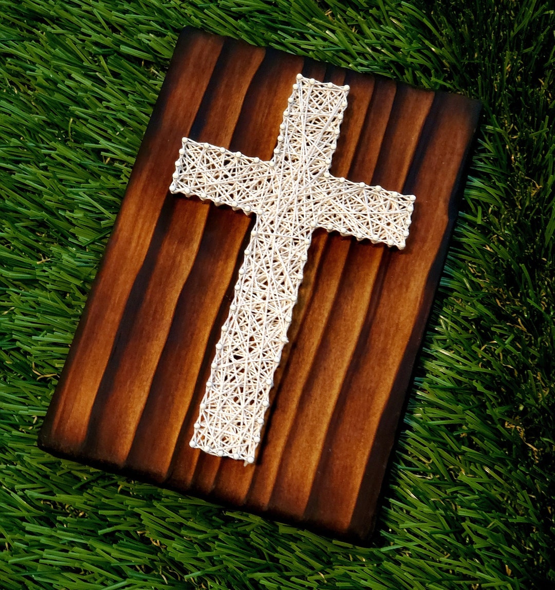 Cross String Art Cross String Art Kit DIY Kit Spiritual Art NO TOOLS