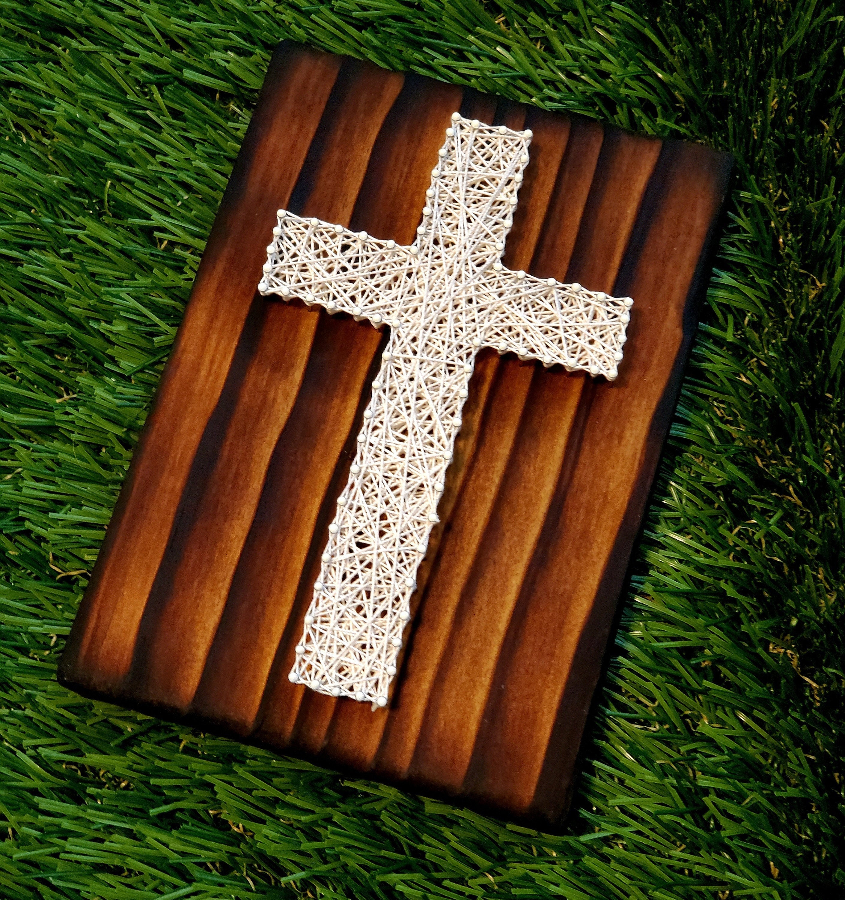 Cross String Art - Cross String Art Kit - DIY Kit - Spiritual Art - NO ...