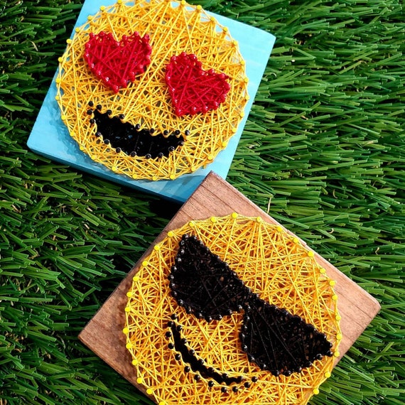 EMOJI String Mini DIY Art Kit Emojis String Art DIY Etsy