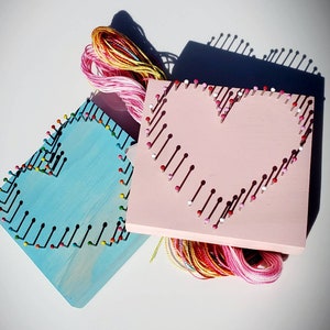 Heart  DIY String Art Kit - No tools needed - Two sizes available - DIY - Valentines Day - Craft
