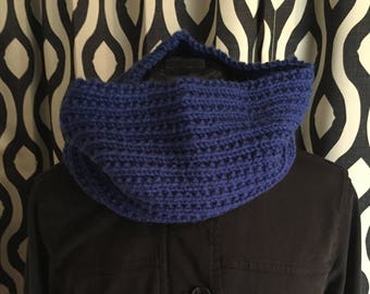 Blue Cowl Scarf