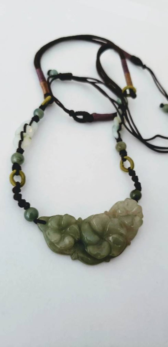 Jade Flower necklace