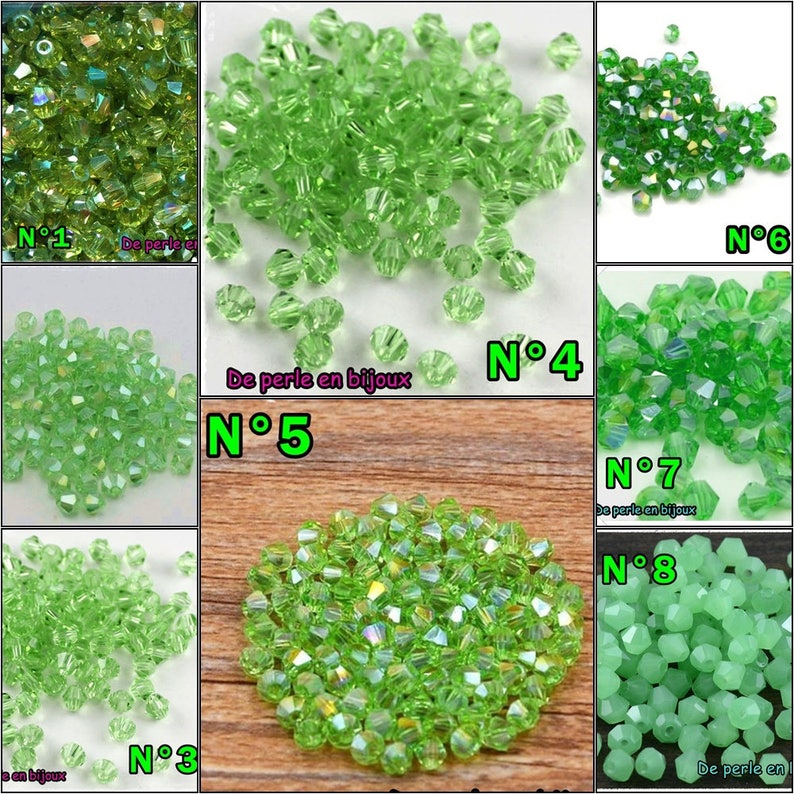 25 Perles Cristal ARGENT TOUPIES SWAROVSKI 4 mm
