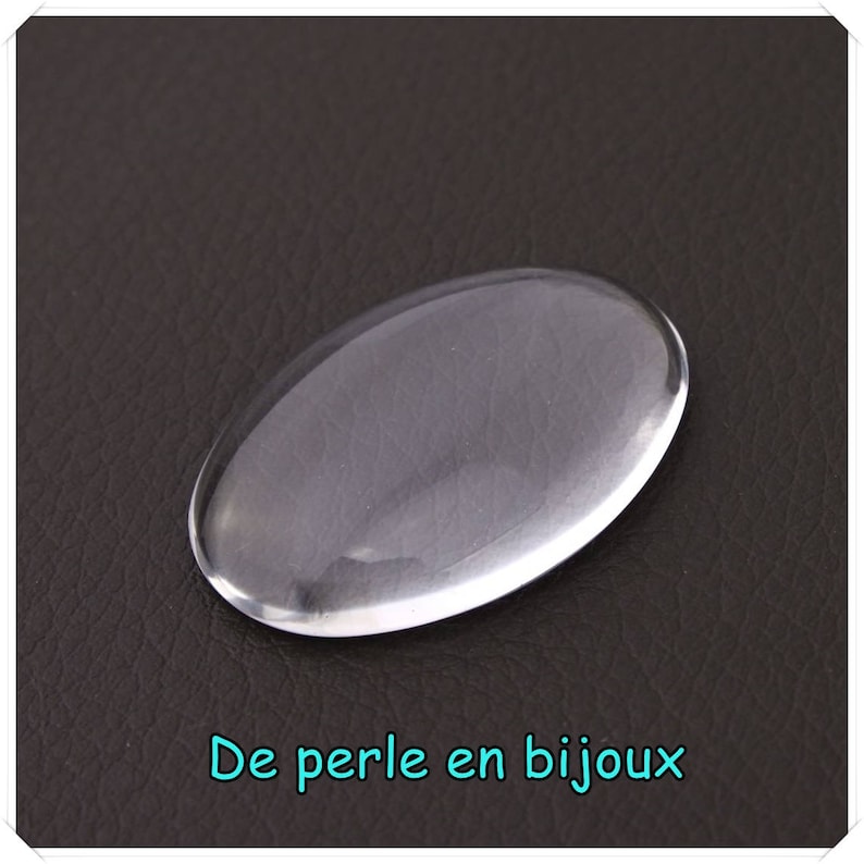 18mm x 13mm or 25 mm x 18mm Cabochon glass oval clear flat back dome quality cabochons Glas 18 mm x 13 mm and 25 mm x 18 mm Choices