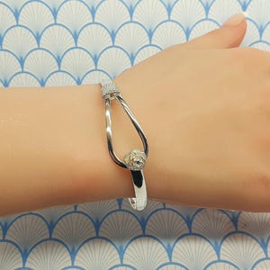 Vintage 925 Massiv Sterling Silber Armreif