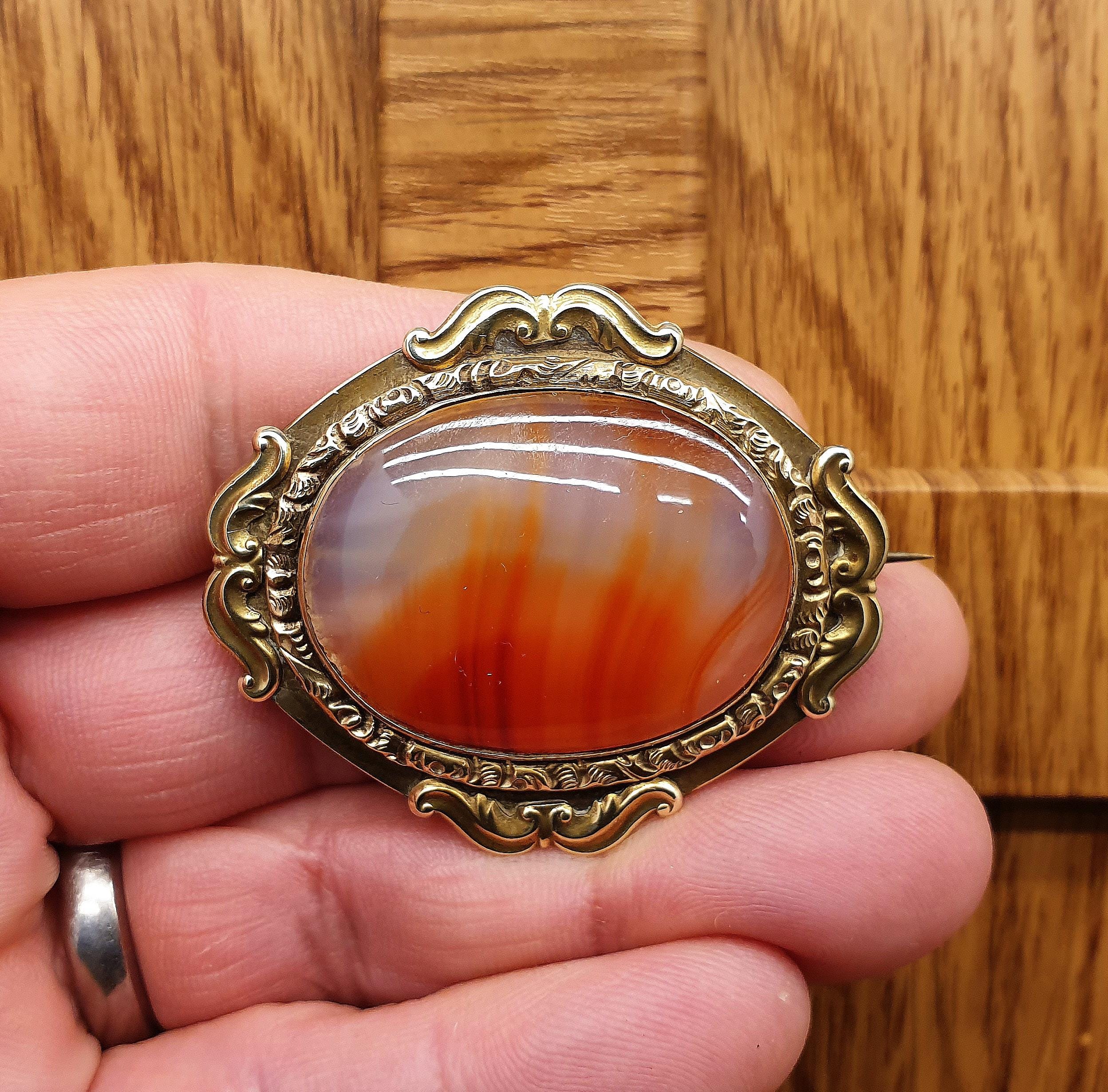 Antique Georgian (circa 1800) Large Pinchbeck Gold and Scottish