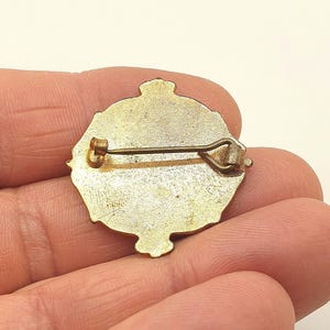 Vintage 1930s/40s Brass and White Enamel Committee Members Club Badge ...