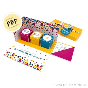 PDF-bestand: DIY-explosiedoos "Niets" om uit te printen