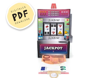 PDF file: DIY jackpot money gift to print out