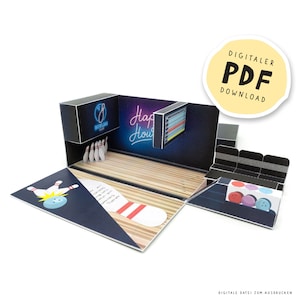 Plik PDF: Bon na kręgle DIY do wydrukowania