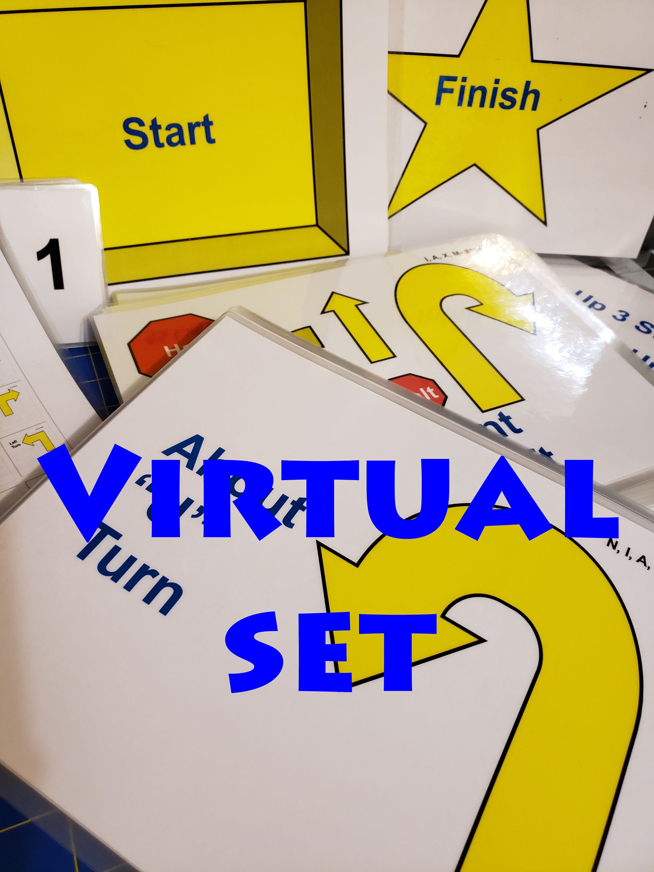 AKC Rally Signs Akc's Virtual EXCELLENT Class Only Laminated Set Etsy