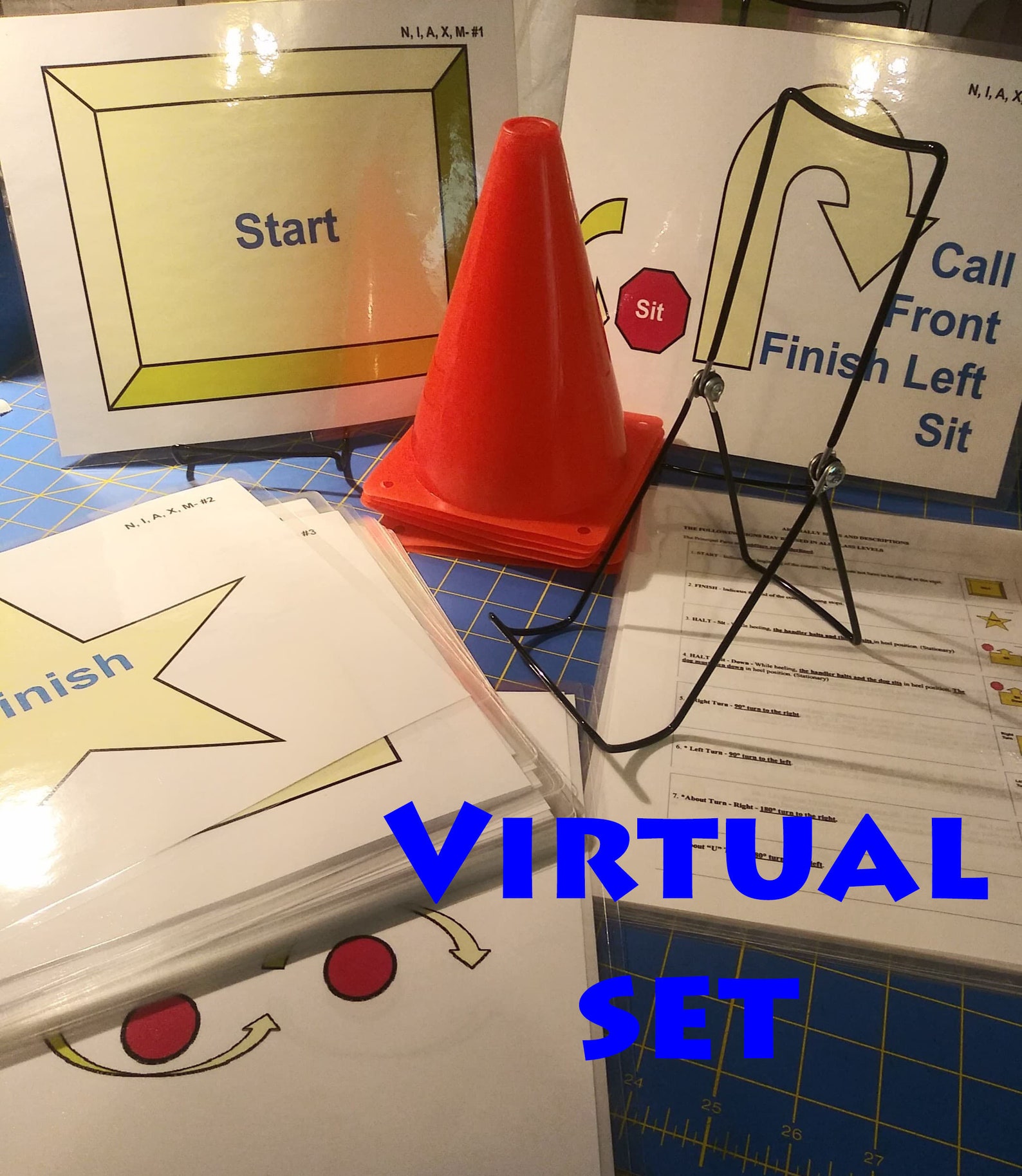 Akc rally signs akc s virtual novice class only laminated etsy