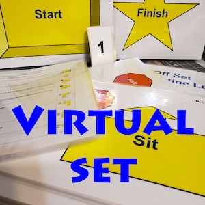 AKC Rally Signs AKC&#39;s Virtual Novice Class Only Laminated Set