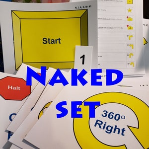 AKC Rally Naked Sign Set NOVICE - MASTER