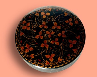 Boîte à Bijoux Laquée Noir - Style Thaïlandais - Occasion - Sans Marque - À Saisir