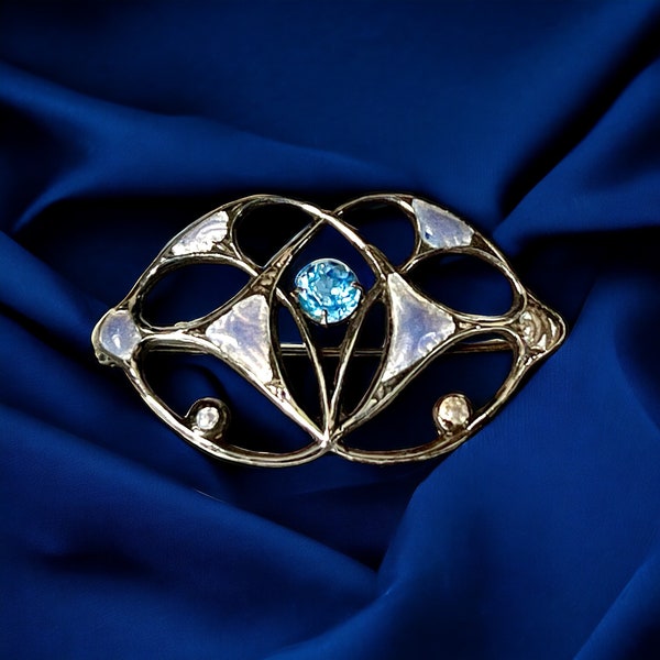 Antique Sterling silver brooch by Charles Horner, Chester 1903