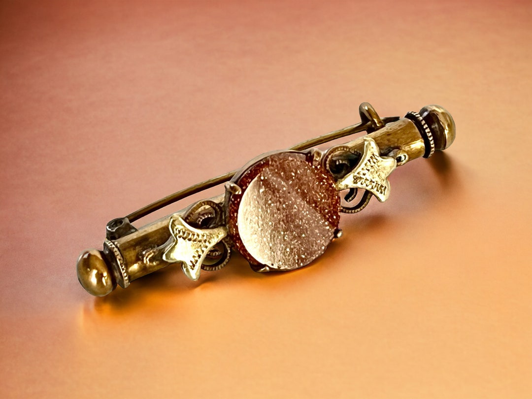 Antique Nanny Brooch With Sewing Compartment Etsy