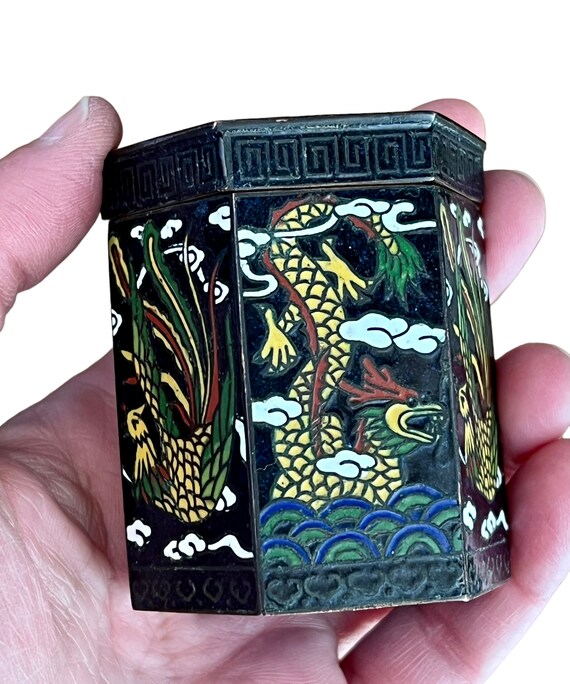 Chinese Cloisonné Box - Etsy