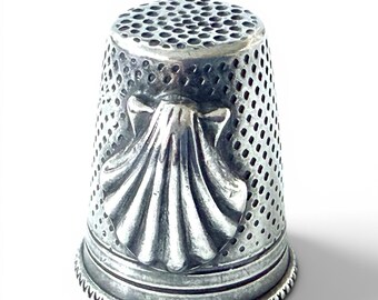 アンティークシルバー製指貫アンティークホルダー フランス製のアンティークのスターリングシルバーの指ぬき。 - Etsy 日本