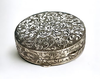 Vintage Sterling silver pill box made in Austria