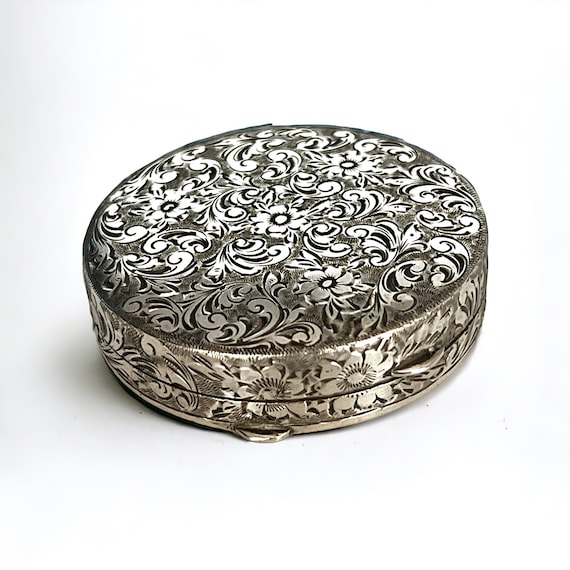 Vintage Sterling silver pill box made in Austria - image 1