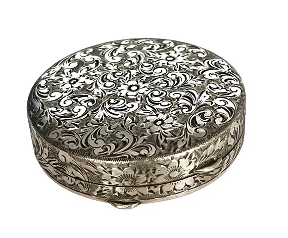 Vintage Sterling silver pill box made in Austria - image 4