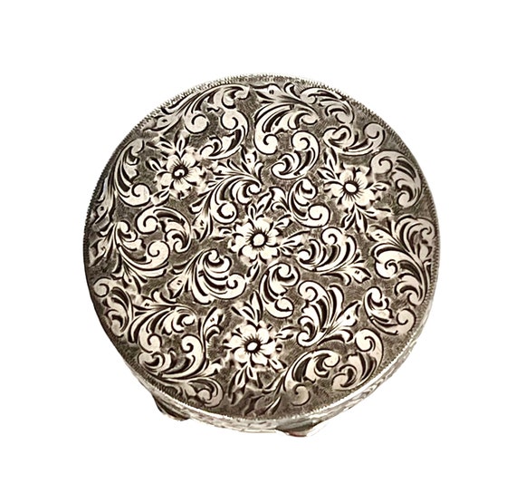 Vintage Sterling silver pill box made in Austria - image 3